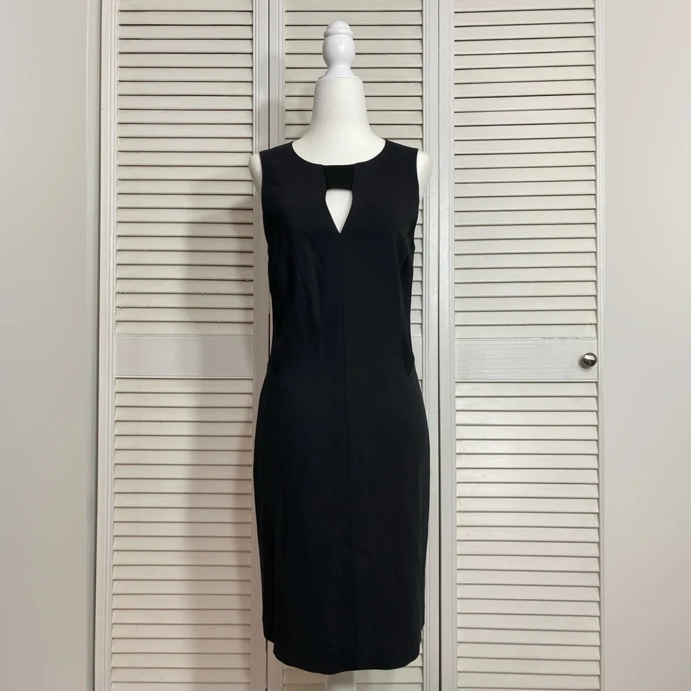 Size 4 Rag & Bone Sleeveless Little Black Dress w/ Side Paneling & Back Zipper - Picture 2 of 11